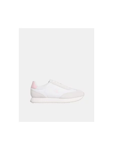 Calvin Klein Jeans Tenisice Runner Laceup Mg Nylon Mix bijela
