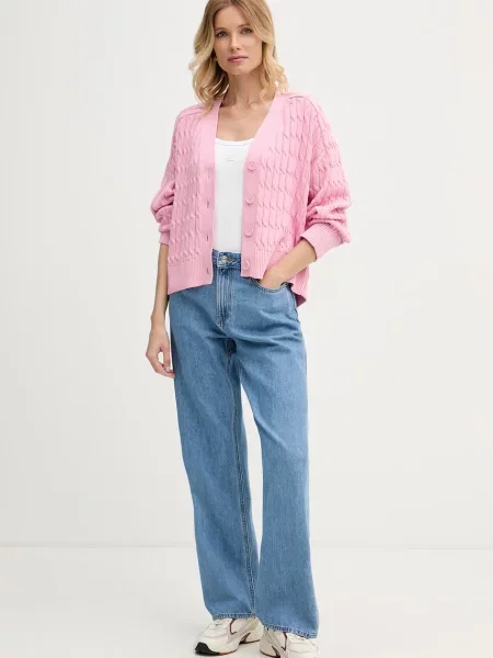 Calvin Klein Jeans top z elastanom bela