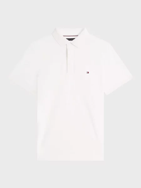 Жакардове поло Tommy Hilfiger біле