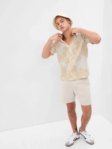 Lanena srajca Gap bež