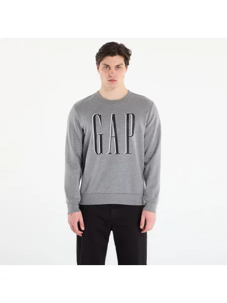 Mikina GAP V-Lw Db Fleece Heather Grey M šedá