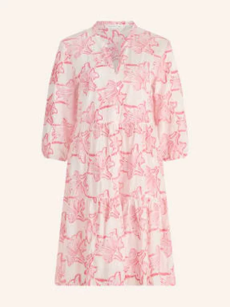 Betty&Co Sukienka Z Rękawami pink różowa