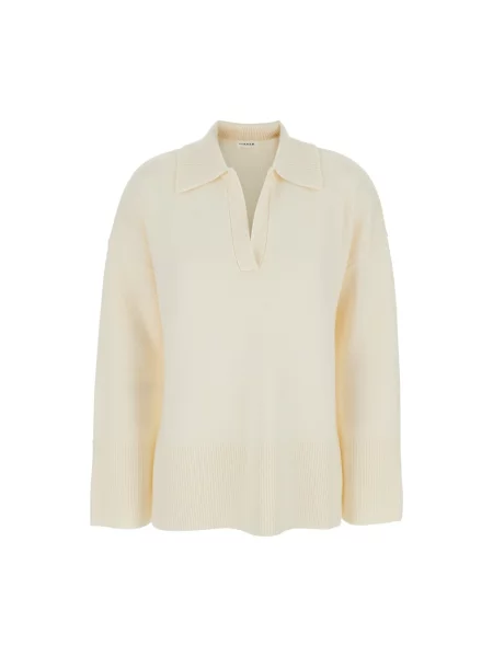 Sweter Parosh wełniany biały