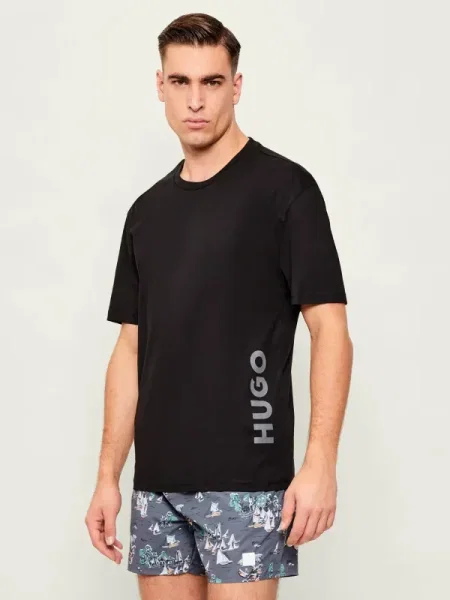 Hugo Bodywear Tricou RN | Relaxed fit negru
