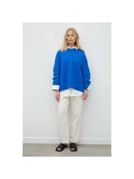 Day Birger et Mikkelsen spodnie proste high waist beżowy