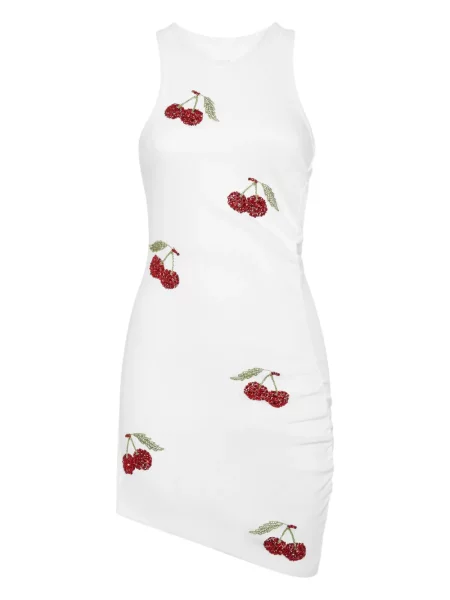 Rochie Philipp Plein de cristal de costum alb