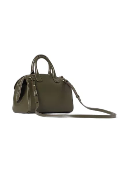 Torebka Armani Exchange skórzana zielona