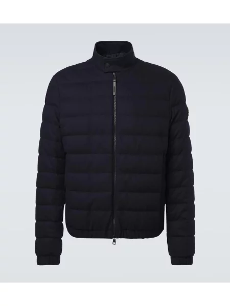 Пухено яке Moncler синьо