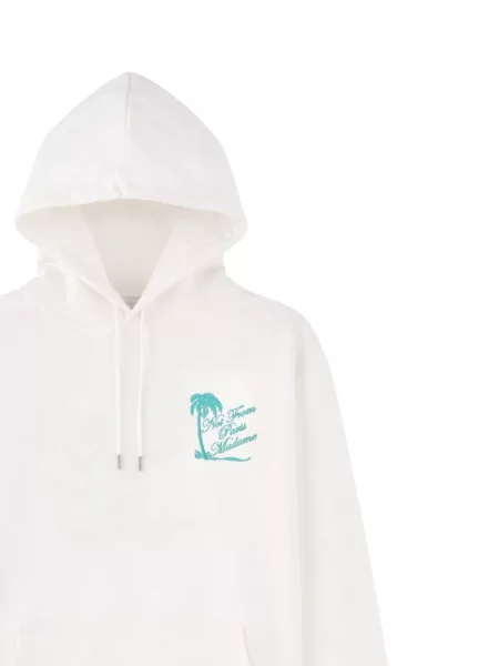 Hoodie Drôle De Monsieur με κορδόνι λευκό