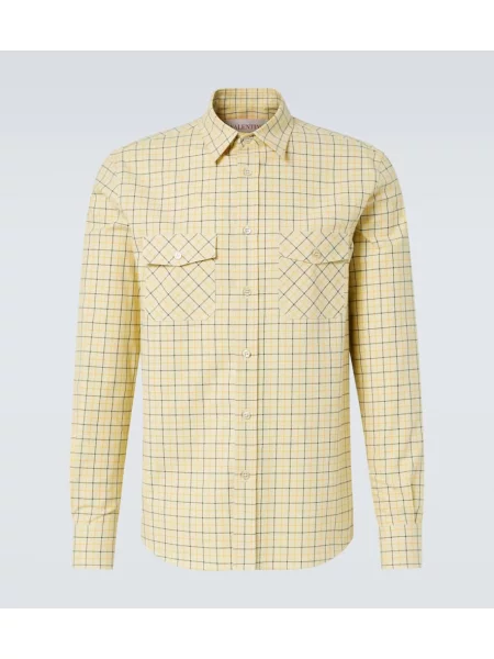 Cămașă Valentino în carouri alb