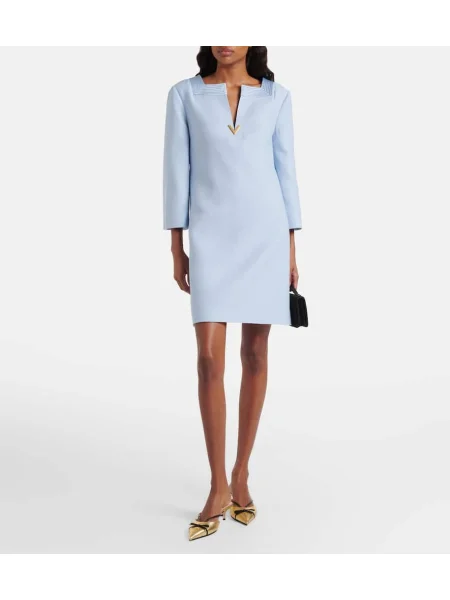 Rochie Valentino din crep albastru