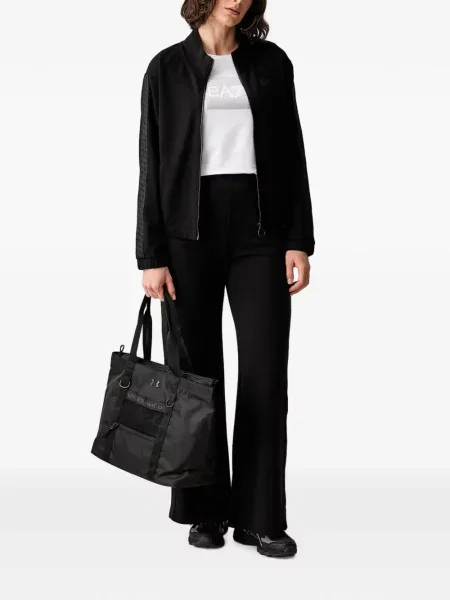 Τρέξιμο μπουφάν Ea7 Emporio Armani με σχέδιο μαύρο