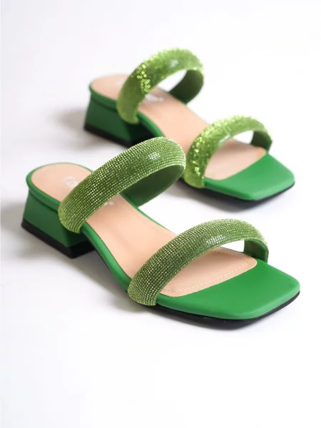 Papuci de casă Capone Outfitters verde