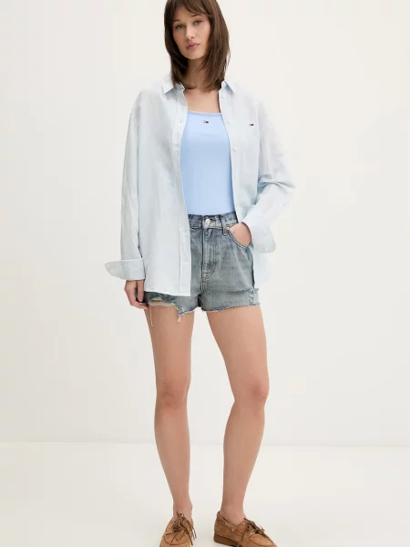 Džínsové šortky Tommy Hilfiger modrá