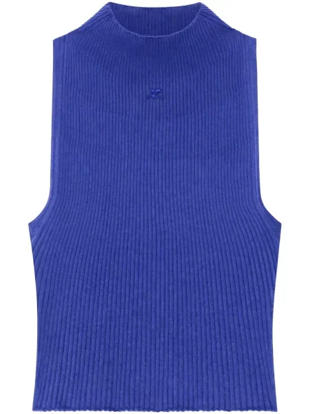 Top Courreges albastru
