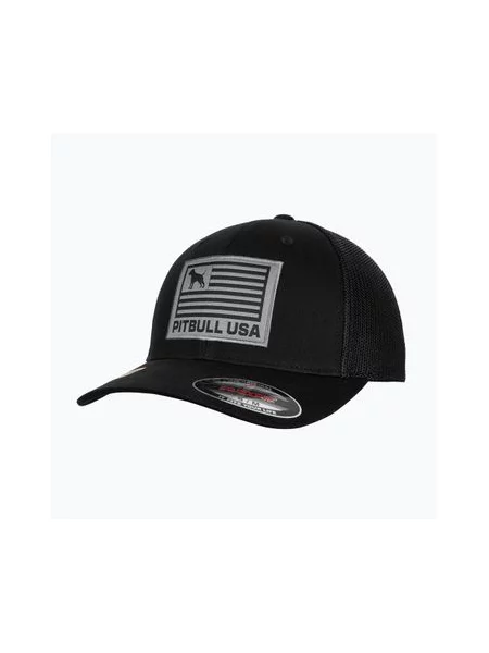 Кепка Pitbull Mesh Full Cap Pitbull Usa Multicam чорна