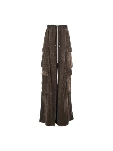Spodnie cargo Rick Owens brązowe