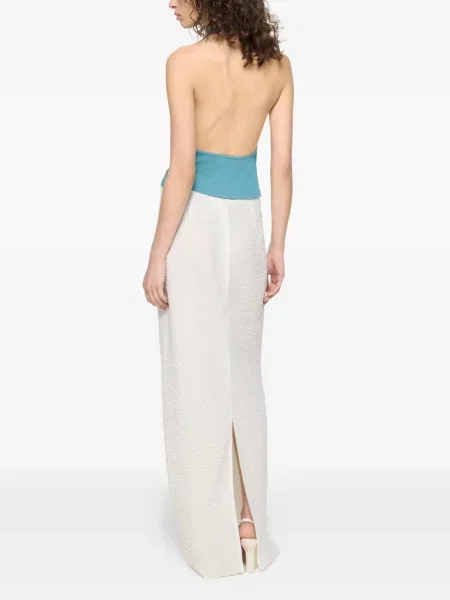 Fusta maxi Paris Georgia alb