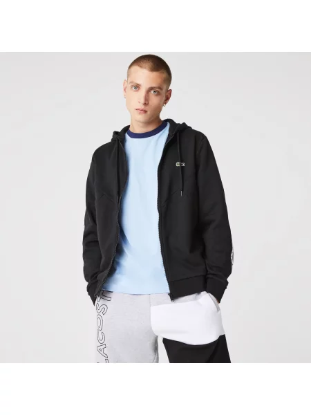 Lacoste Bluza Z Kapturem czarna