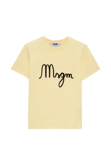 Tricou Msgm cu imagine galben