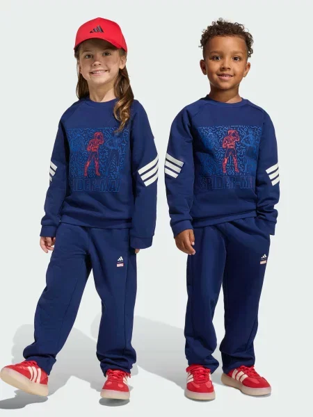 Дитячий Спортивний костюм adidas Marvel перероблений синій