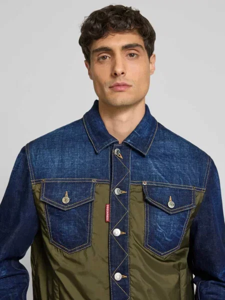 Kurtki Mężczyzna Wielobarwność L Denim Denim Sportowa Kurtka Dsquared2 granatowa