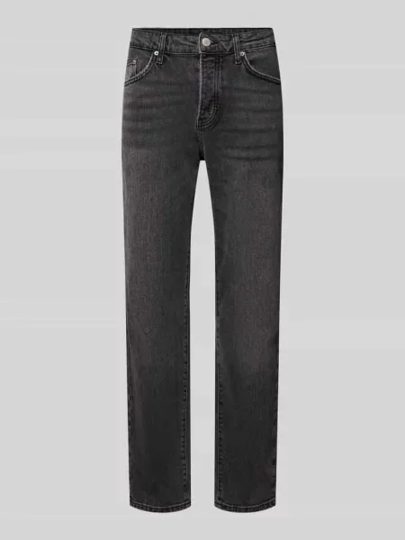 Jeansy o kroju tapered fit z mieszanki bawełny model ‘YOKE’ Only & Sons czarny