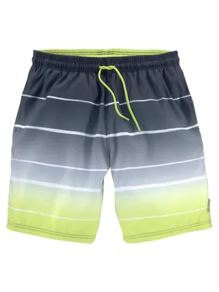 BENCH Kratke kopalne hlače kivi / črna bela