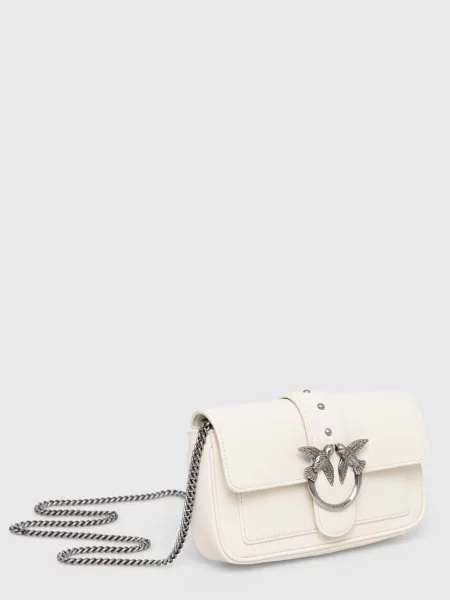Шкіряна сумочка Pinko білий
