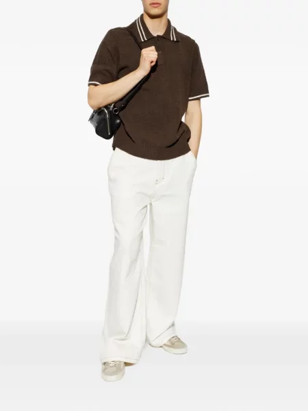 Tricou polo Samsøe Samsøe maro