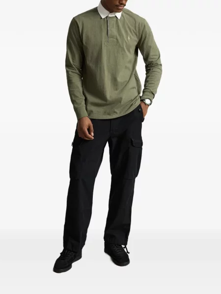 Șosete Polo Ralph Lauren cu model herringbone cu broderie plasă albastru