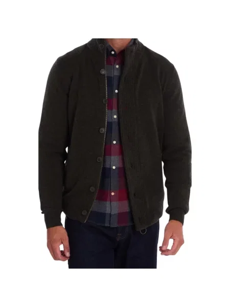 Sweter Barbour wełniany zielony