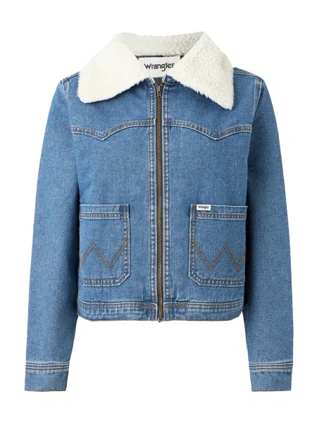 WRANGLER Geacă de primăvară-toamnă denim albastru