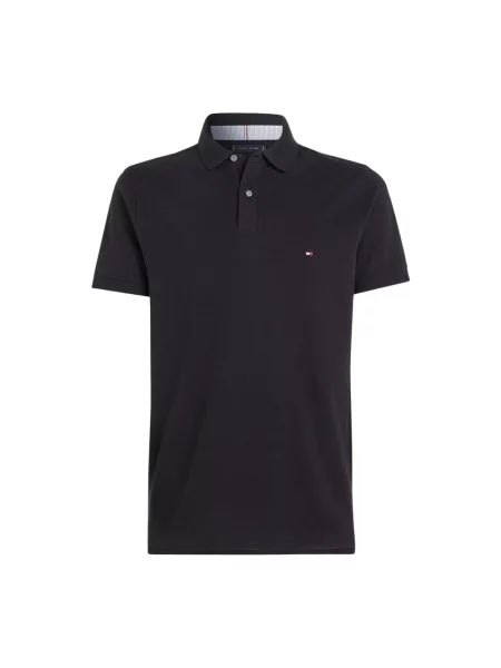 Tommy Hilfiger koszulka polo Mężczyźni jednolity M czarny