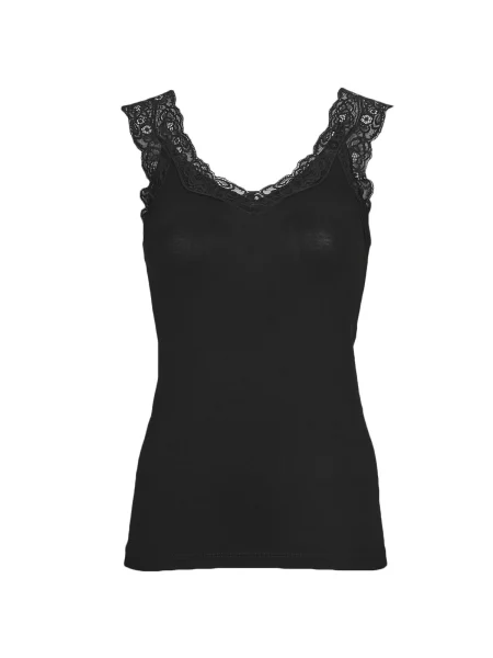Top Pieces s čipko črna
