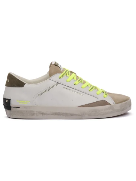 Obnosené tenisky Crime London biela