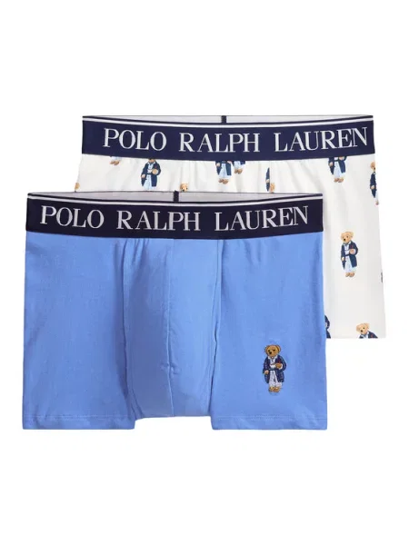 Bokserki Ralph Lauren Trunk Gb White/ Blue XXL białe