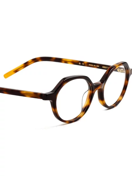 Ochelari de soare Kaleos cu imprimeu geometric maro