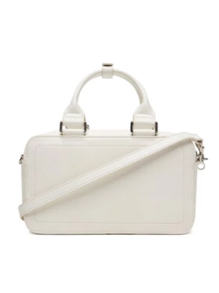 Calvin Klein Kabelka Bold Ck Bauletto Crossbody biela