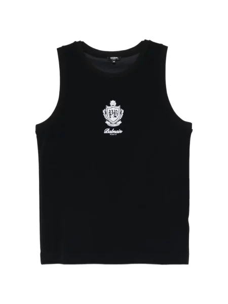 Риза Balmain бродирана черно