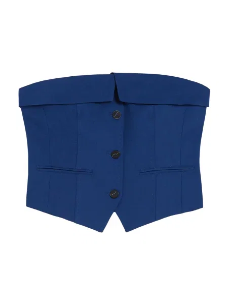 Bershka Vestă de costum albastru