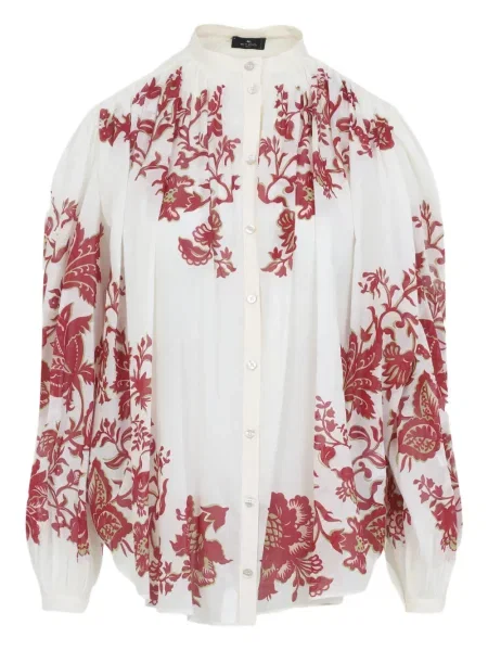 Cămașă Etro cu model floral cu imagine alb