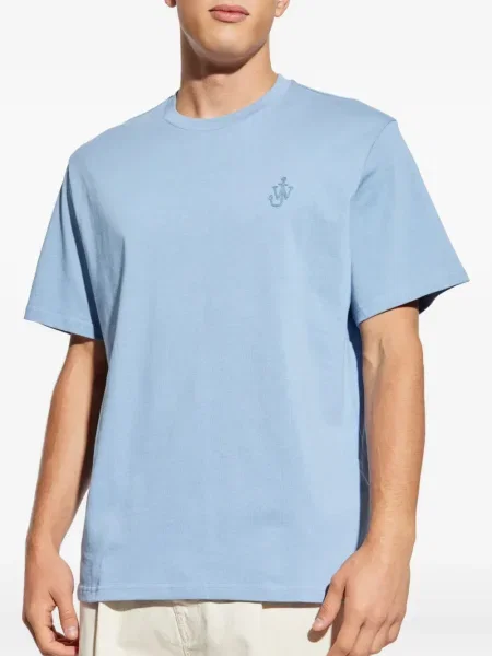 Tricou Jw Anderson cu broderie albastru