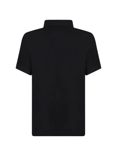 Tricou polo Barbour cu broderie negru