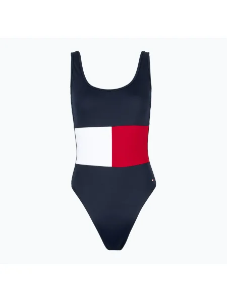 Tommy Hilfiger női egyrészes fürdőruha One Piece Ext méretek dark night navy. Méret: L sötétkék
