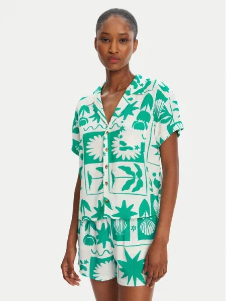 Banana Moon Koszula Taylor Shellpat zielony