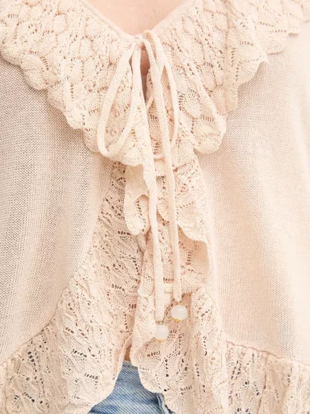 Кардиган із додаванням льону Hoss Intropia легкий бежевий