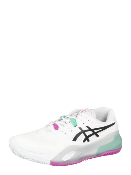 Tenisové boty ASICS Gel-Resolution X Clay white/aurora green bílé