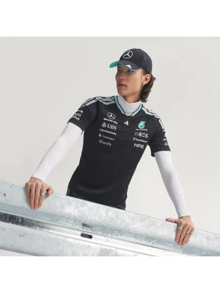 ADIDAS PERFORMANCE Funkční tričko Mercedes Amg Petronas Formula 1 Team Driver aqua modrá bílá černá
