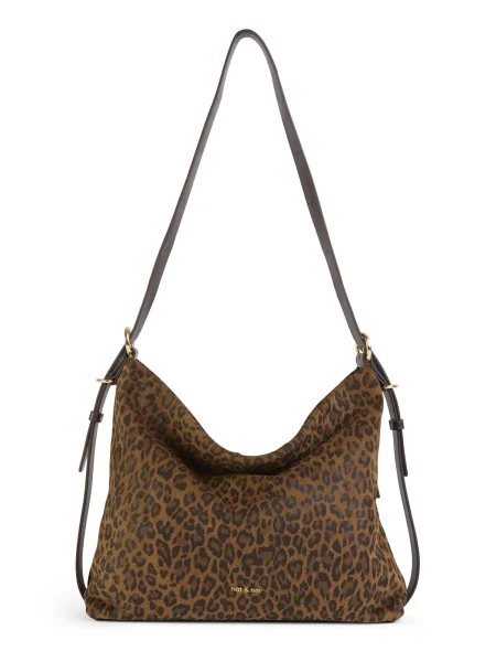 Nat&Nin Torba za čez ramo Moreen rjava / sepija črna